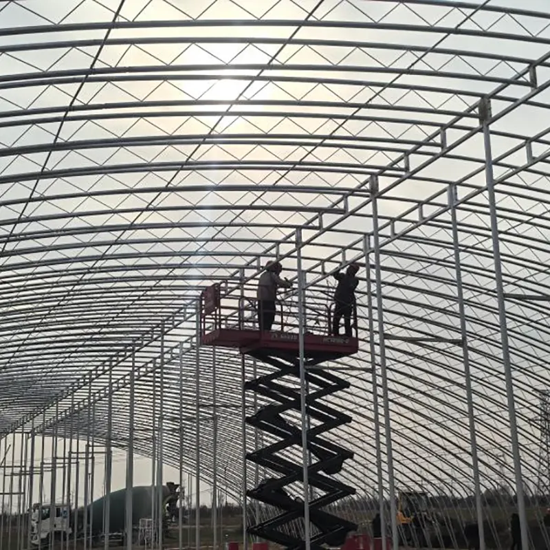 Nhà kính năng lượng mặt trời vòm thép hàn